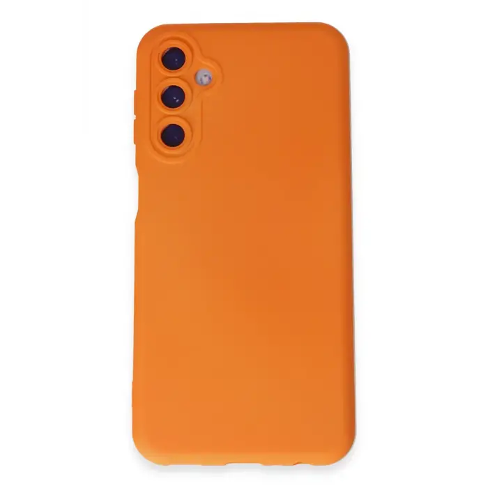 Lopard Samsung Galaxy M34 5g Kılıf Nano İçi Kadife Silikon - Turuncu