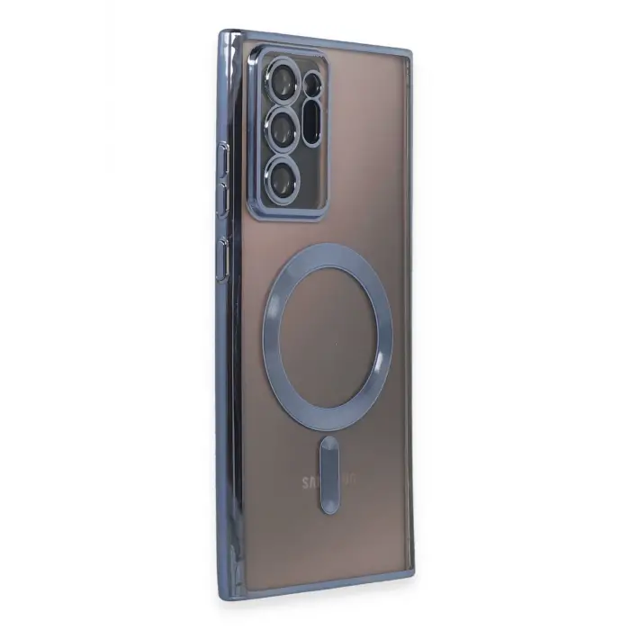 Lopard Samsung Galaxy Note 20 Ultra Kılıf Kross Magneticsafe Kapak - Sierra Blue