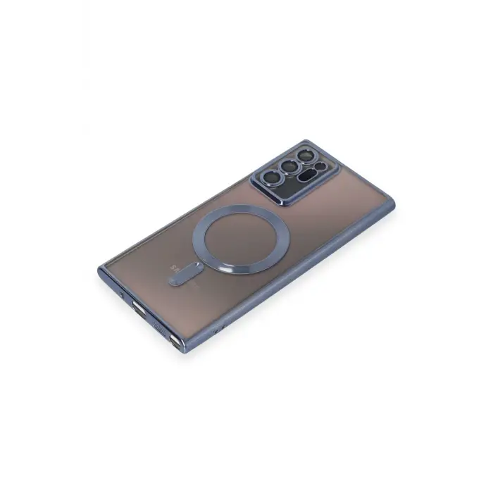 Lopard Samsung Galaxy Note 20 Ultra Kılıf Kross Magneticsafe Kapak - Sierra Blue