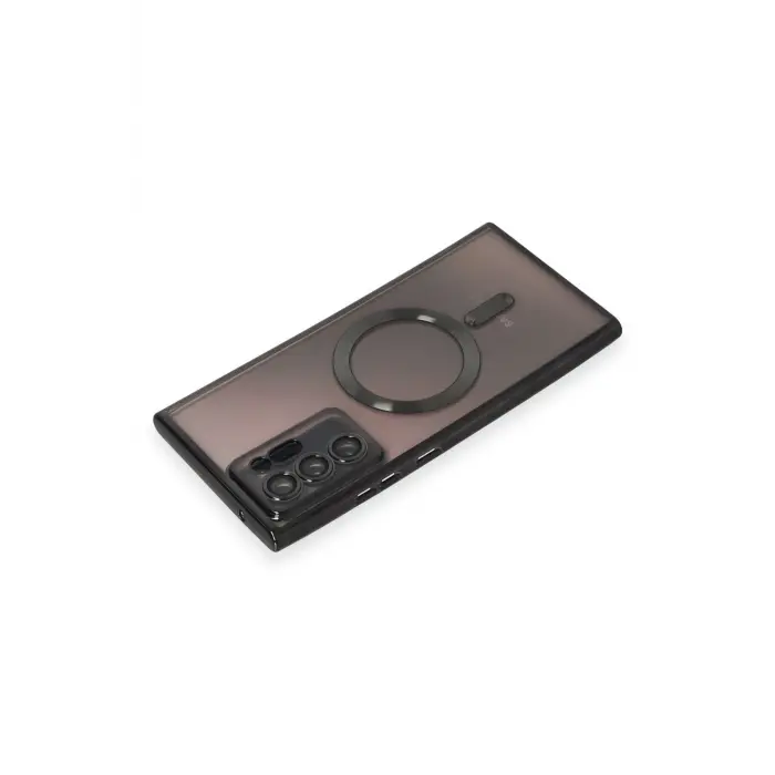 Lopard Samsung Galaxy Note 20 Ultra Kılıf Kross Magneticsafe Kapak - Siyah