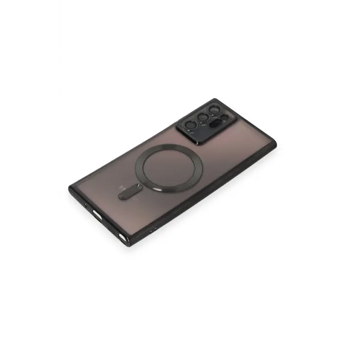 Lopard Samsung Galaxy Note 20 Ultra Kılıf Kross Magneticsafe Kapak - Siyah