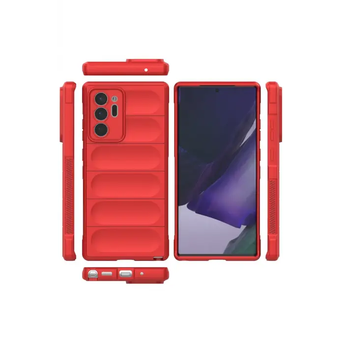 Lopard Samsung Galaxy Note 20 Ultra Kılıf Optimum Silikon - Kırmızı