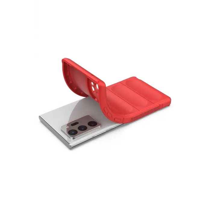 Lopard Samsung Galaxy Note 20 Ultra Kılıf Optimum Silikon - Kırmızı