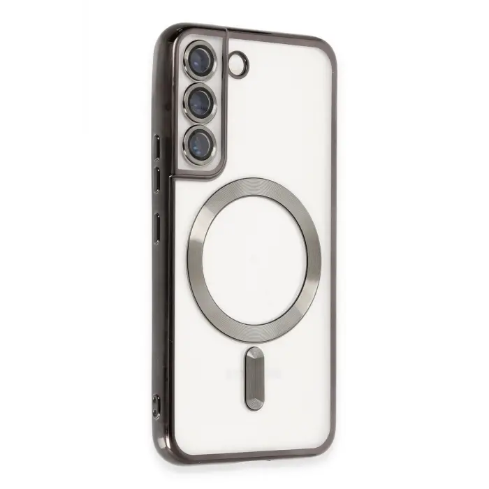 Lopard Samsung Galaxy S22 Kılıf Kross Magneticsafe Kapak - Siyah