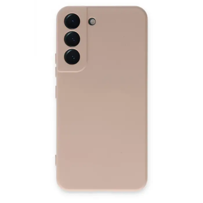 Lopard Samsung Galaxy S22 Kılıf Nano İçi Kadife Silikon - Pudra