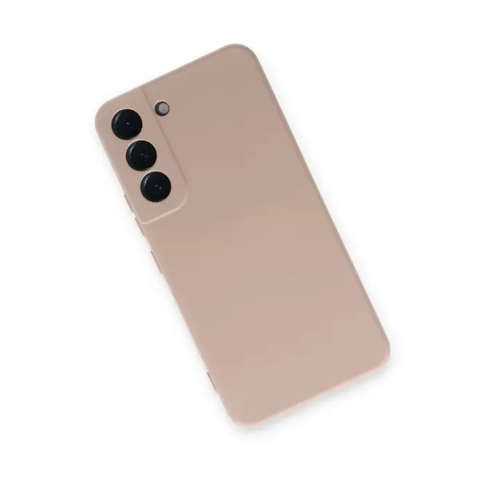 Lopard Samsung Galaxy S22 Kılıf Nano İçi Kadife Silikon - Pudra