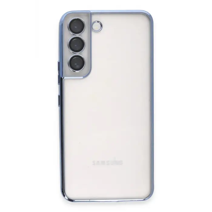 Lopard Samsung Galaxy S22 Kılıf Razer Lensli Silikon - Açık Mavi