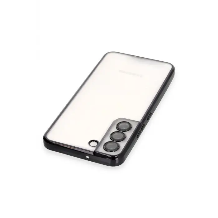 Lopard Samsung Galaxy S22 Kılıf Razer Lensli Silikon - Siyah