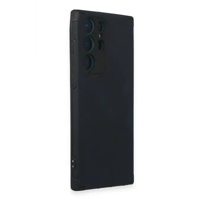 Lopard Samsung Galaxy S22 Ultra Kılıf Loop Deri Silikon - Lacivert