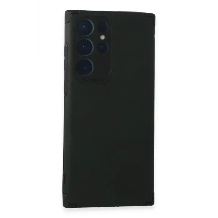 Lopard Samsung Galaxy S22 Ultra Kılıf Loop Deri Silikon - Yeşil