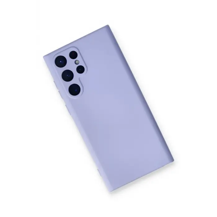 Lopard Samsung Galaxy S22 Ultra Kılıf Nano İçi Kadife Silikon - Lila