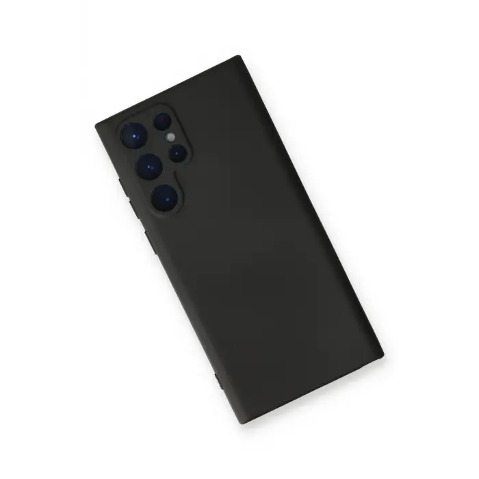 Lopard Samsung Galaxy S22 Ultra Kılıf Nano İçi Kadife Silikon - Siyah