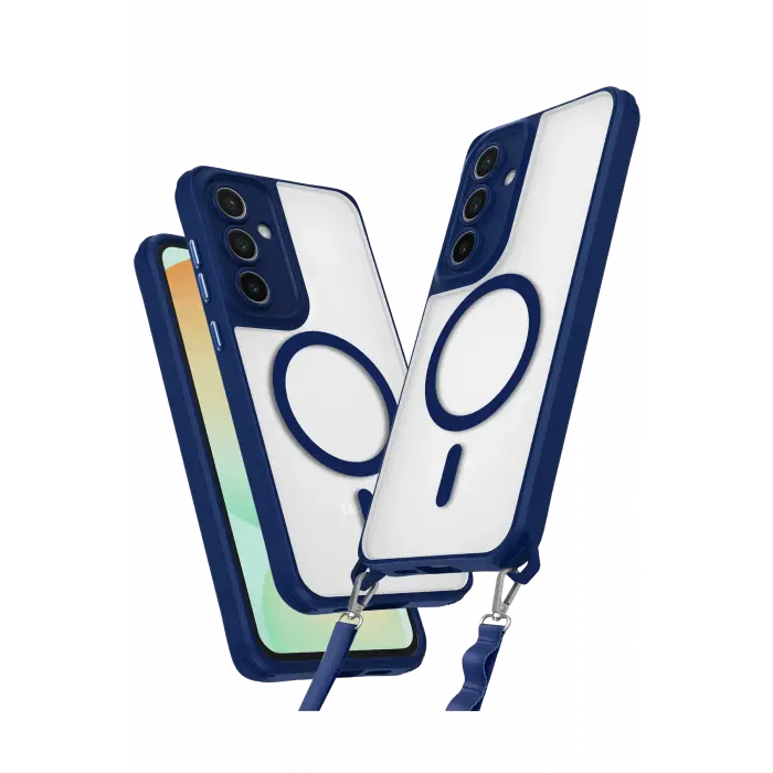 Lopard Samsung Galaxy S23 Fe Kılıf Enka Magsafe Silikon Kılıf - Lacivert