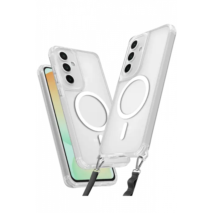 Lopard Samsung Galaxy S23 Fe Kılıf Enka Magsafe Silikon Kılıf - Şeffaf