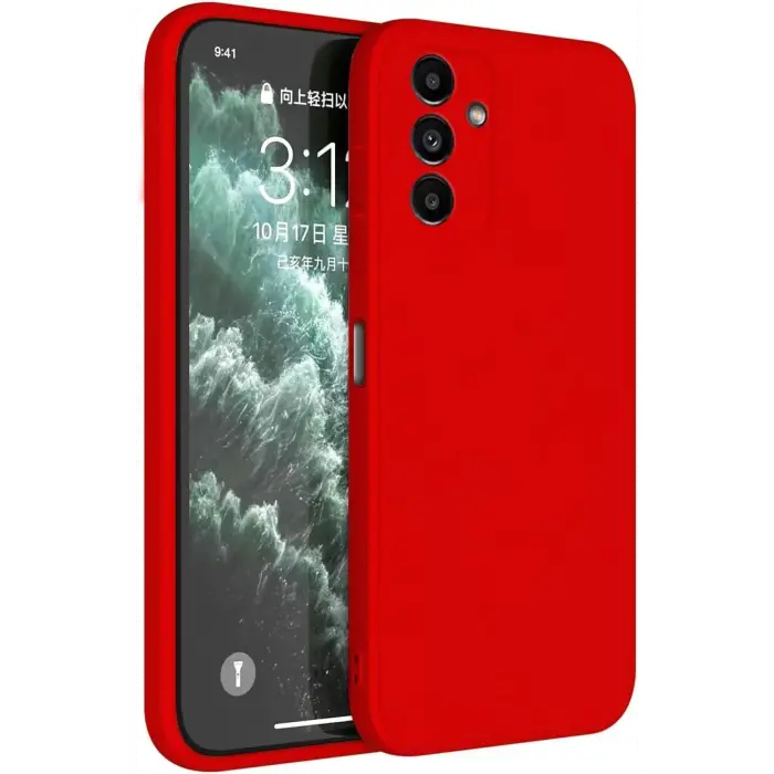 Lopard Samsung Galaxy S23 Fe Kılıf First Silikon - Kırmızı