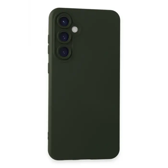 Lopard Samsung Galaxy S23 Fe Kılıf Nano İçi Kadife Silikon - Koyu Yeşil