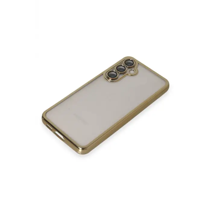 Lopard Samsung Galaxy S23 Fe Kılıf Razer Lensli Silikon - Gold