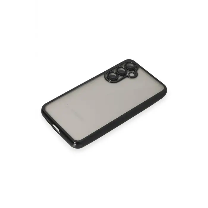 Lopard Samsung Galaxy S23 Fe Kılıf Razer Lensli Silikon - Siyah