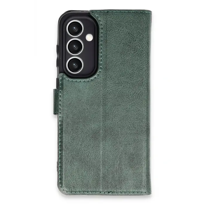 Lopard Samsung Galaxy S23 Fe Kılıf Trend S Plus Kapaklı Kılıf - Yeşil