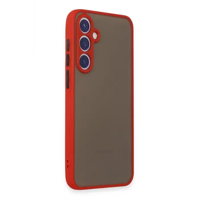 Lopard Samsung Galaxy S23 Kılıf Montreal Silikon Kapak - Kırmızı