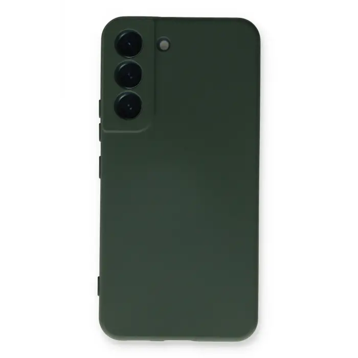 Lopard Samsung Galaxy S23 Kılıf Nano İçi Kadife Silikon - Koyu Yeşil