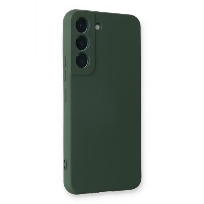 Lopard Samsung Galaxy S23 Kılıf Nano İçi Kadife Silikon - Koyu Yeşil