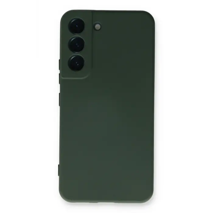 Lopard Samsung Galaxy S23 Kılıf Nano İçi Kadife Silikon - Koyu Yeşil