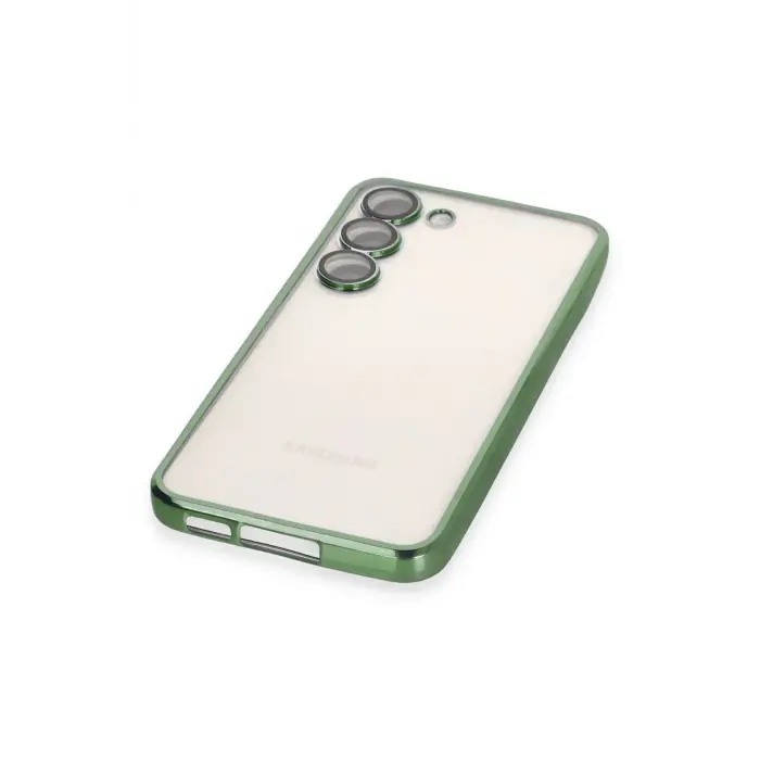 Lopard Samsung Galaxy S23 Kılıf Razer Lensli Silikon - Yeşil