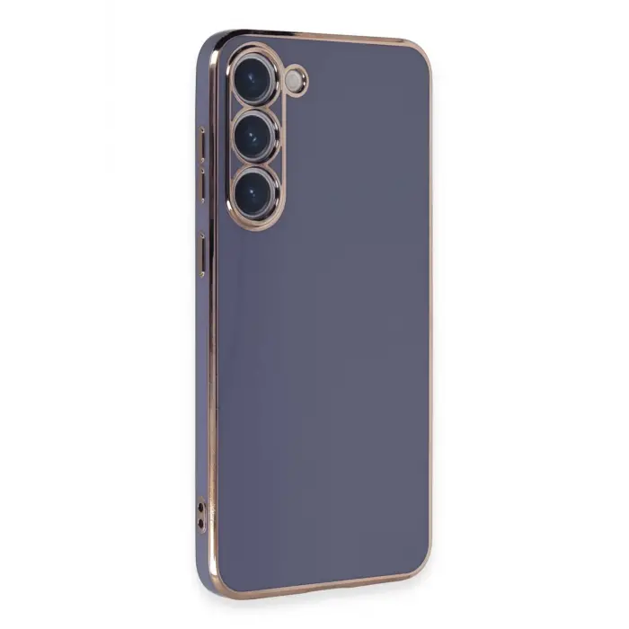 Lopard Samsung Galaxy S23 Kılıf Volet Silikon - Mavi