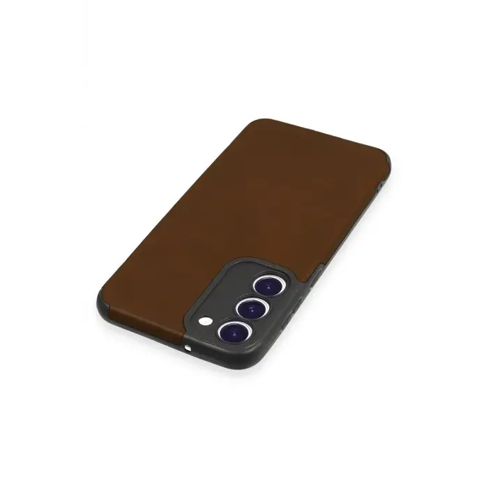Lopard Samsung Galaxy S23 Plus Kılıf Loop Deri Silikon - Kahverengi