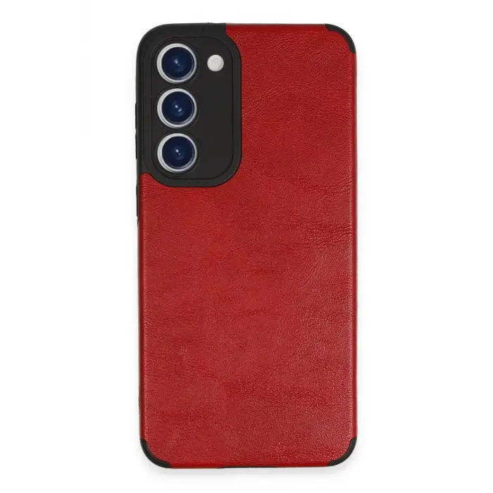 Lopard Samsung Galaxy S23 Plus Kılıf Loop Deri Silikon - Kırmızı