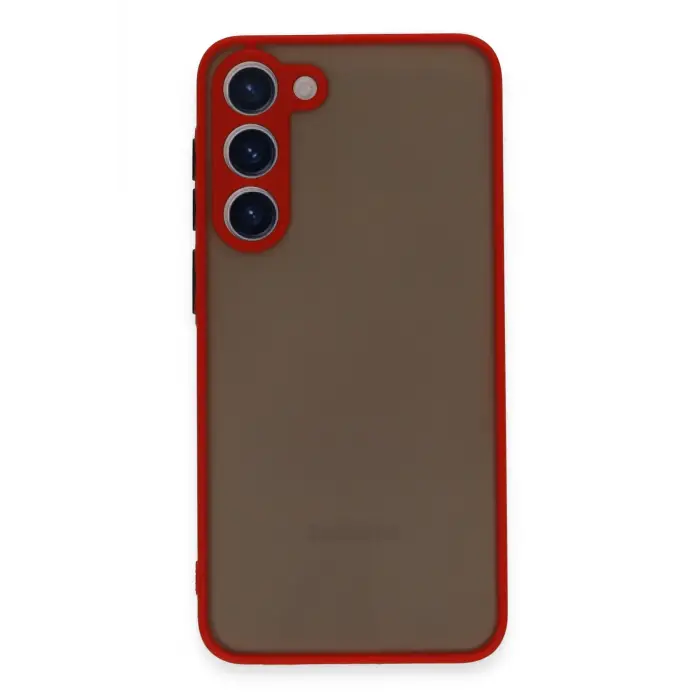 Lopard Samsung Galaxy S23 Plus Kılıf Montreal Silikon Kapak - Kırmızı