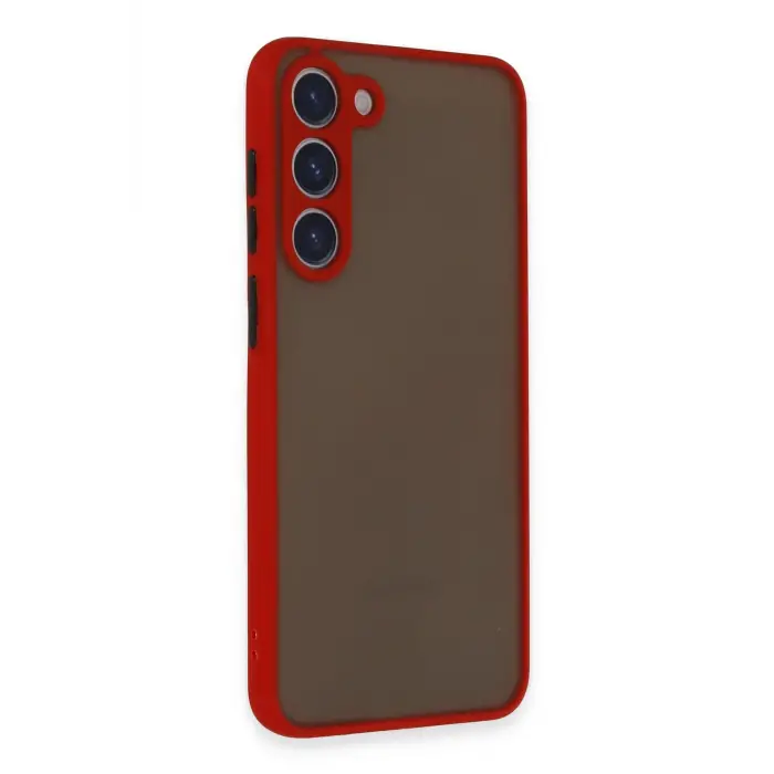 Lopard Samsung Galaxy S23 Plus Kılıf Montreal Silikon Kapak - Kırmızı