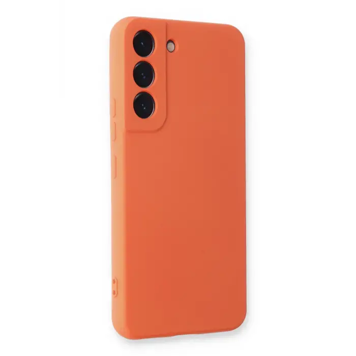 Lopard Samsung Galaxy S23 Plus Kılıf Nano İçi Kadife Silikon - Turuncu