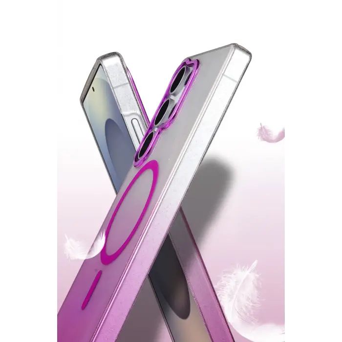 Lopard Samsung Galaxy S23 Ultra Glossy Magsafe Kapak - Siyah