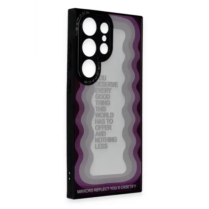 Lopard Samsung Galaxy S23 Ultra Kılıf Mirror Desenli Kapak - Mirror - 5