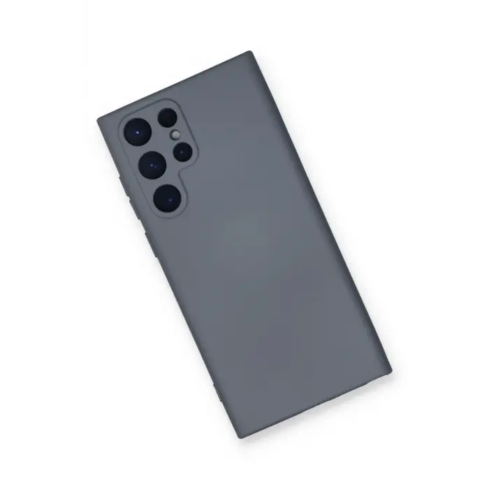 Lopard Samsung Galaxy S23 Ultra Kılıf Nano İçi Kadife Silikon - Gri