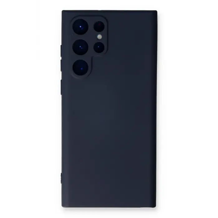 Lopard Samsung Galaxy S23 Ultra Kılıf Nano İçi Kadife Silikon - Lacivert