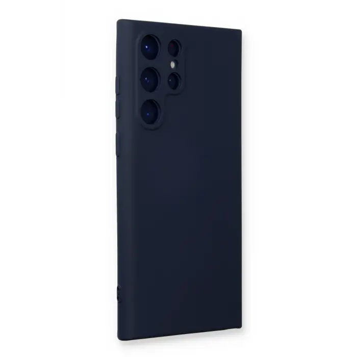 Lopard Samsung Galaxy S23 Ultra Kılıf Nano İçi Kadife Silikon - Lacivert