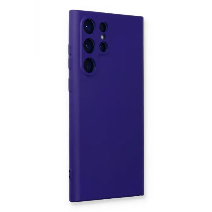 Lopard Samsung Galaxy S23 Ultra Kılıf Nano İçi Kadife Silikon - Mor