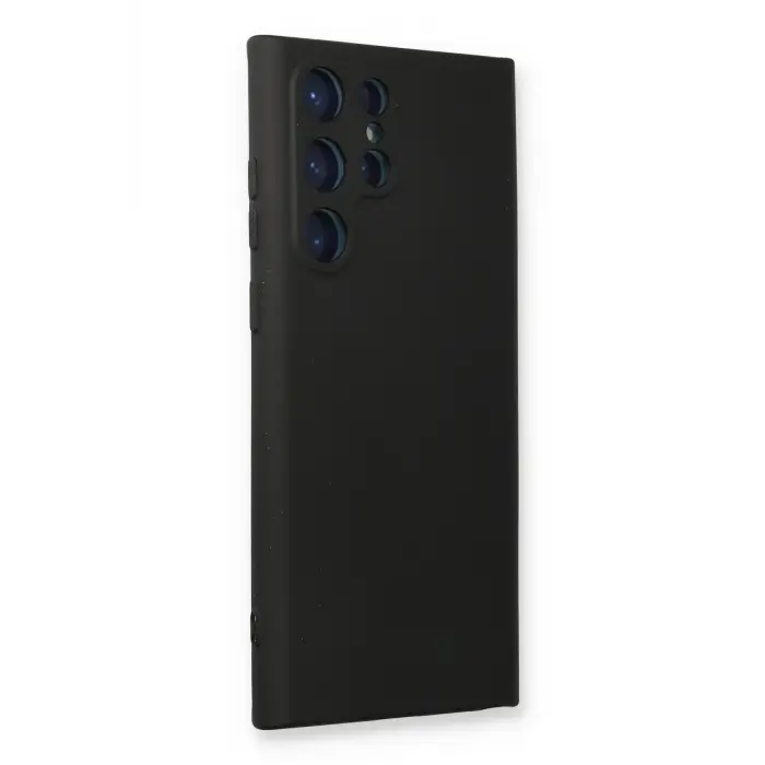 Lopard Samsung Galaxy S23 Ultra Kılıf Nano İçi Kadife Silikon - Siyah