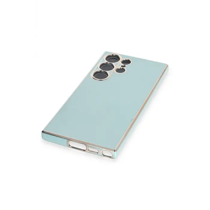 Lopard Samsung Galaxy S23 Ultra Kılıf Volet Silikon - Açık Yeşil