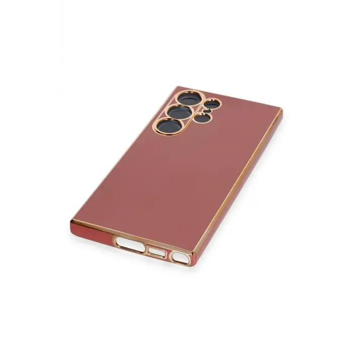 Lopard Samsung Galaxy S23 Ultra Kılıf Volet Silikon - Kırmızı