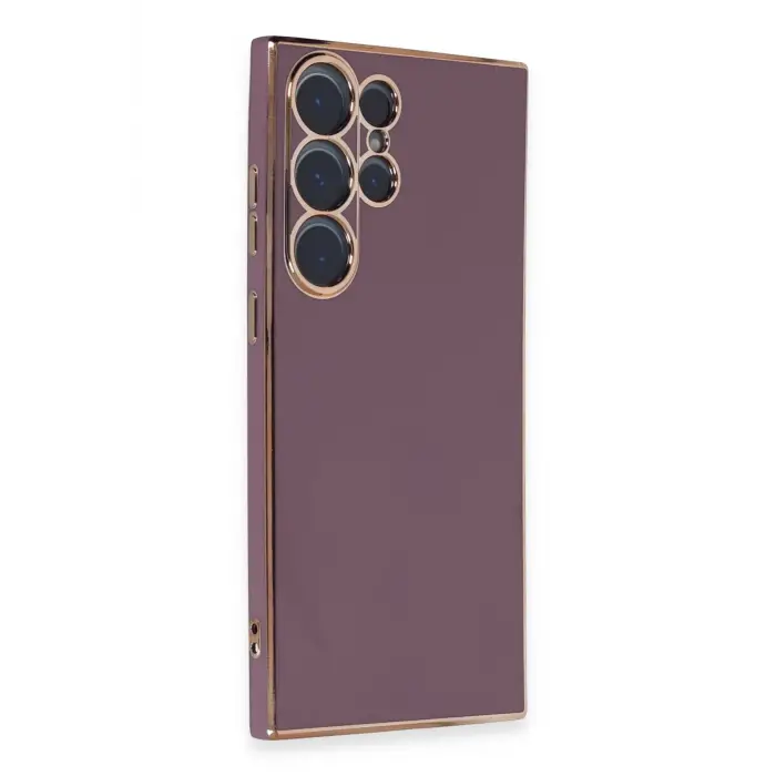 Lopard Samsung Galaxy S23 Ultra Kılıf Volet Silikon - Mor