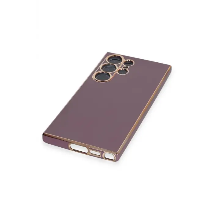 Lopard Samsung Galaxy S23 Ultra Kılıf Volet Silikon - Mor