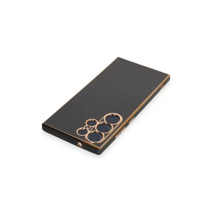 Lopard Samsung Galaxy S23 Ultra Kılıf Volet Silikon - Siyah