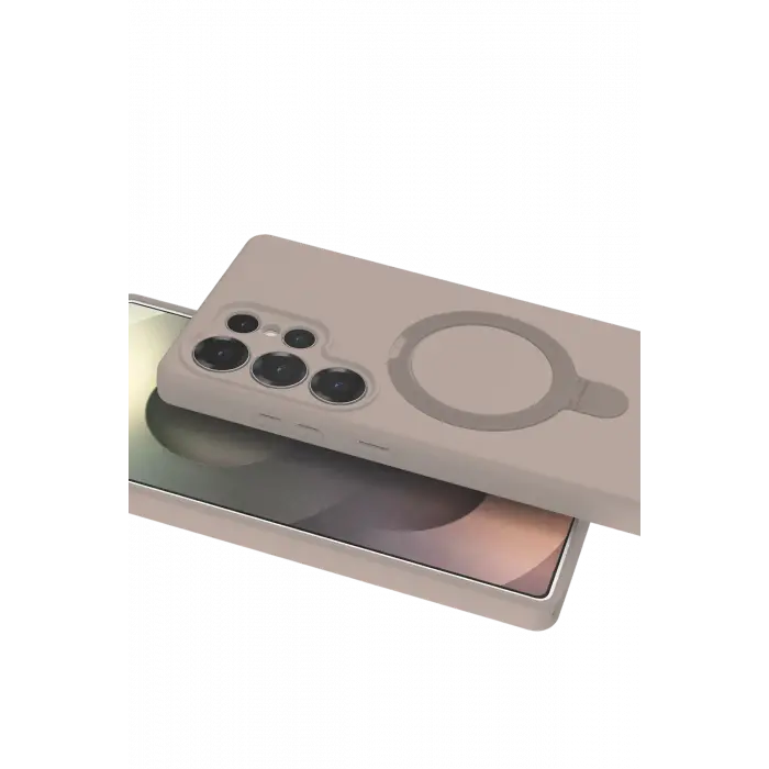 Lopard Samsung Galaxy S23 Ultra Regal Magsafe Standlı Kapak - Çöl Titanyum