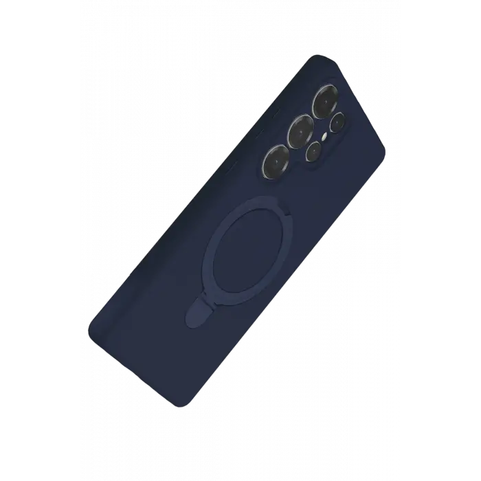 Lopard Samsung Galaxy S23 Ultra Regal Magsafe Standlı Kapak - Lacivert