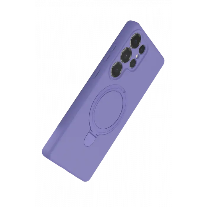 Lopard Samsung Galaxy S23 Ultra Regal Magsafe Standlı Kapak - Lila