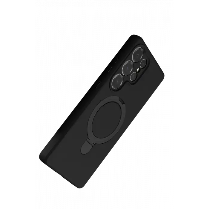 Lopard Samsung Galaxy S23 Ultra Regal Magsafe Standlı Kapak - Siyah